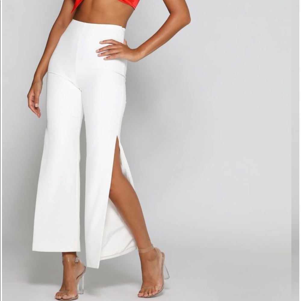 Meshki white pants